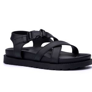 Olivia Miller Black Sandals Slides  size 10